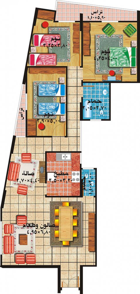 Apartment model 1